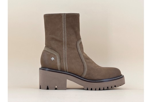 Bottine à zip semelle...