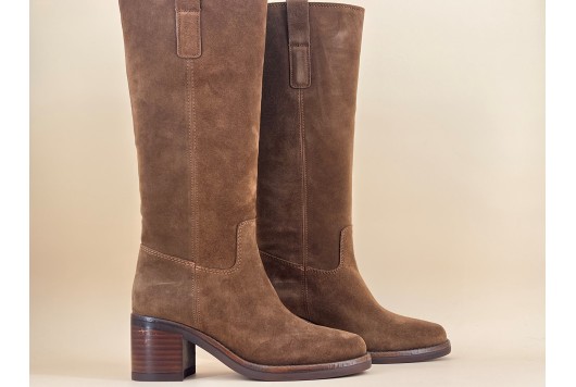 botte camarguaise vel/marron